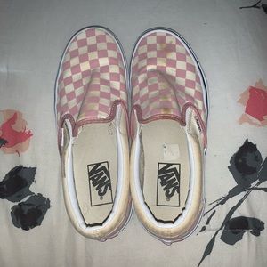 Pink Checkered Vans